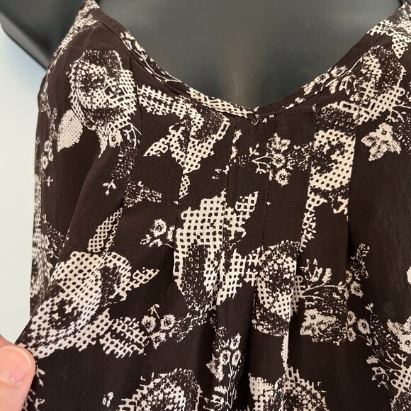 Urban Outfitters Silence + Noise Floral Silk Cami Tank Top, Size Small - Picture 5 of 10